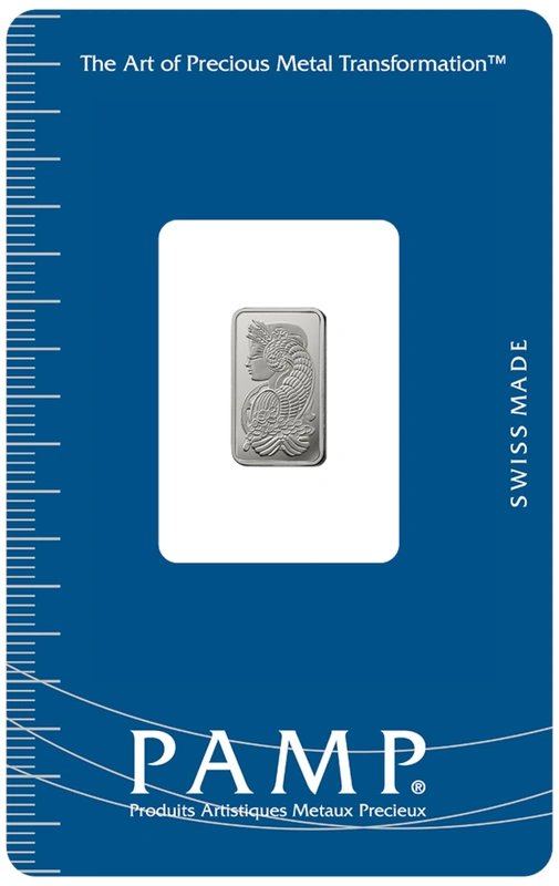 PAMP 1 Gram Platinum Bar Minted