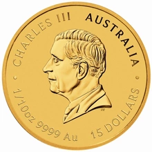 Moneda de Oro coloreada de 1/10 oz de la Perth Mint Año del Caballo 2026