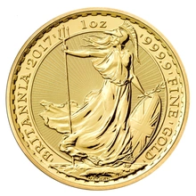 Moneda Britannia de Oro de 1 oz 2017