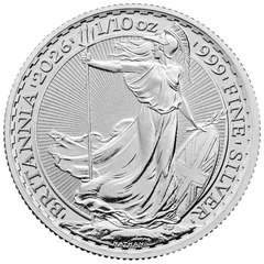 Moneda Britannia de Plata de Décimo de Onza 2026