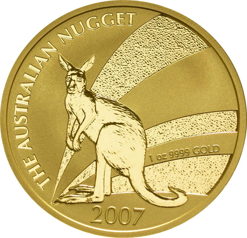 Moneda Nugget Australiano do Oro de 1 oz 2007