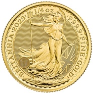 Britannia de 1/4 onza de oro 2023 - Carlos III