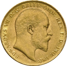 Soberano de Oro 1908 - Eduardo VII (L)