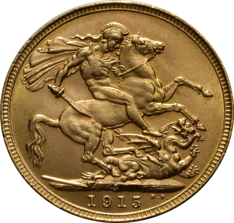 Moneda Soberano de Oro 1915 Jorge V (S)