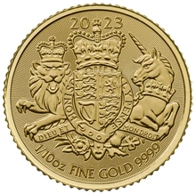 Moneda Escudo de Armas Real de Oro de 1/10 oz 2023
