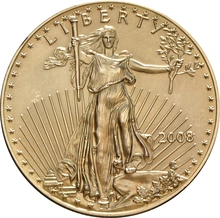 Moneda American Eagle de Oro de 1 oz 2008