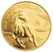 Royal Mint 1 oz de Oro - 2014 Año del Caballo