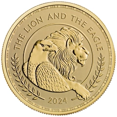 Moneda de Oro de 1 oz León y águila de 2024