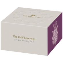 Moneda Medio Soberano de Oro Proof 2025 en Caja Original