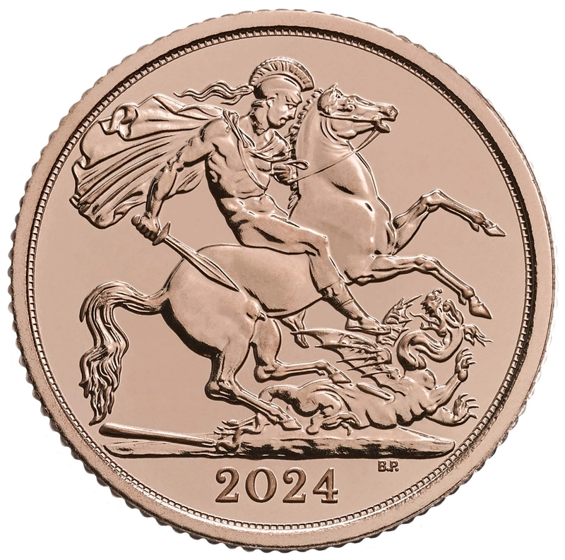 Moneda Medio Soberano de Oro 2024