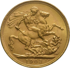 Moneda Soberano de Oro 1903 Eduardo VII (M)