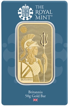 Lingote de Oro de 50 g Britannia