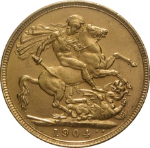 Soberano de Oro 1904 - Eduardo VII (S)
