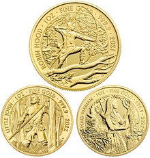Series Royal Mint: Lunar, Bestias y Escudo Real de 1oz Oro (de Nuestra Elección)