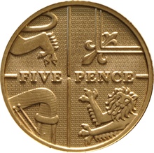 Moneda de Oro de 5 Peniques de Nuestra Elección