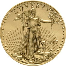 Moneda American Eagle de Oro de 1/2 oz 2017