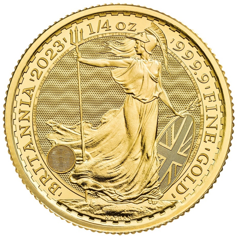 2023 King Charles III Quarter Ounce Britannia Gold Coin