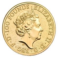 Moneda Bestias de la Reina El Grifo de Eduardo III de Oro de 1 oz