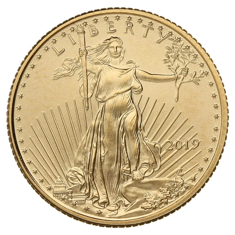Moneda American Eagle de Oro de 1/10 oz 2019
