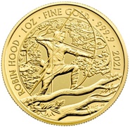 Moneda 1oz Oro Robin Hood serie Mitos y Leyendas