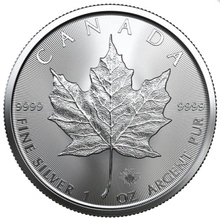 Maple Leaf Canadiense de 1 oz de Plata 2022