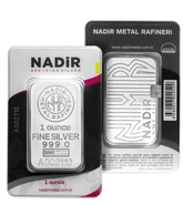 Lingote de Plata de 1 oz Nadir