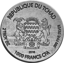 Moneda de plata de 2 onzas - Horus (Año 2016)