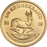 Moneda Krugerrand de 1/4 oz de Oro 2018