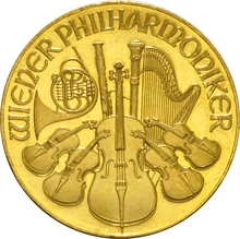 Moneda Filarmónica Viena de Oro de 1 oz 1991