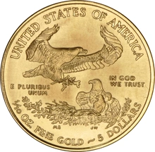 Moneda American Eagle de Oro de 1/10 oz 2018