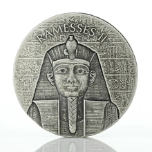 Ramsés II Moneda de Plata de 2 oz (Año 2017)
