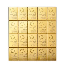 Valcambi CombiBar 20 x 1 Lingotes 1 gramo de oro