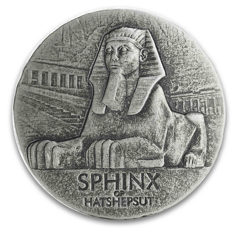 Moneda de Plata de 5 onzas en caja 2019 Esfinge de Hatshepsut