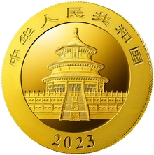 Moneda Panda Chino de Oro de 8 g 2023
