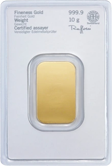Lingote de Oro de 10 g Heraeus