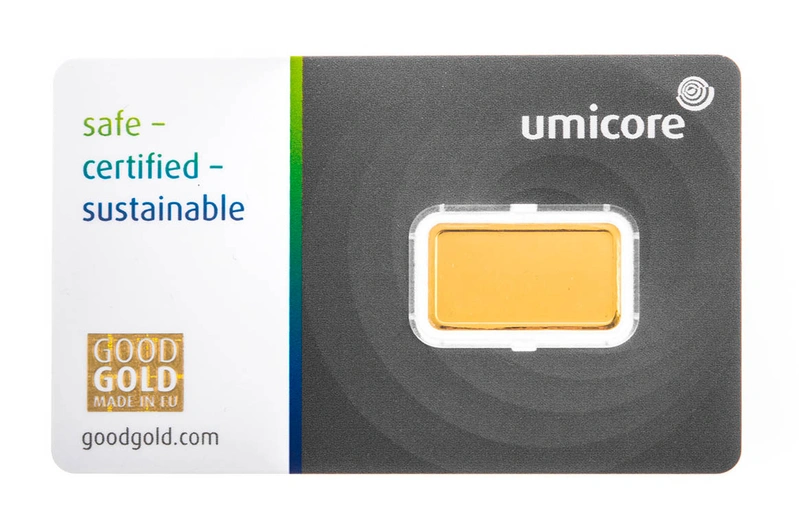 Lingote de Oro de 2,5 g Umicore