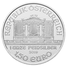 Moneda Filarmónica Viena de Plata de 1 oz 2019