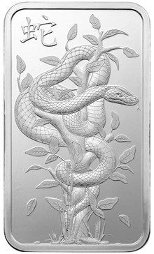 Lingote de Plata de 10 g PAMP Año de la Serpiente 2025