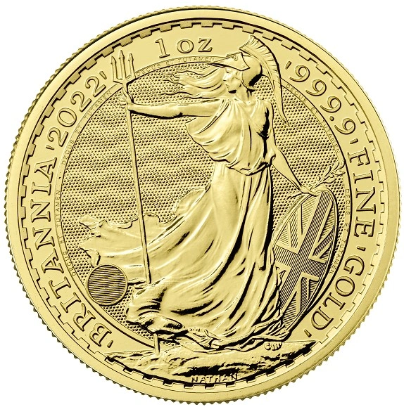Moneda Britannia de Oro de 1 oz 2022