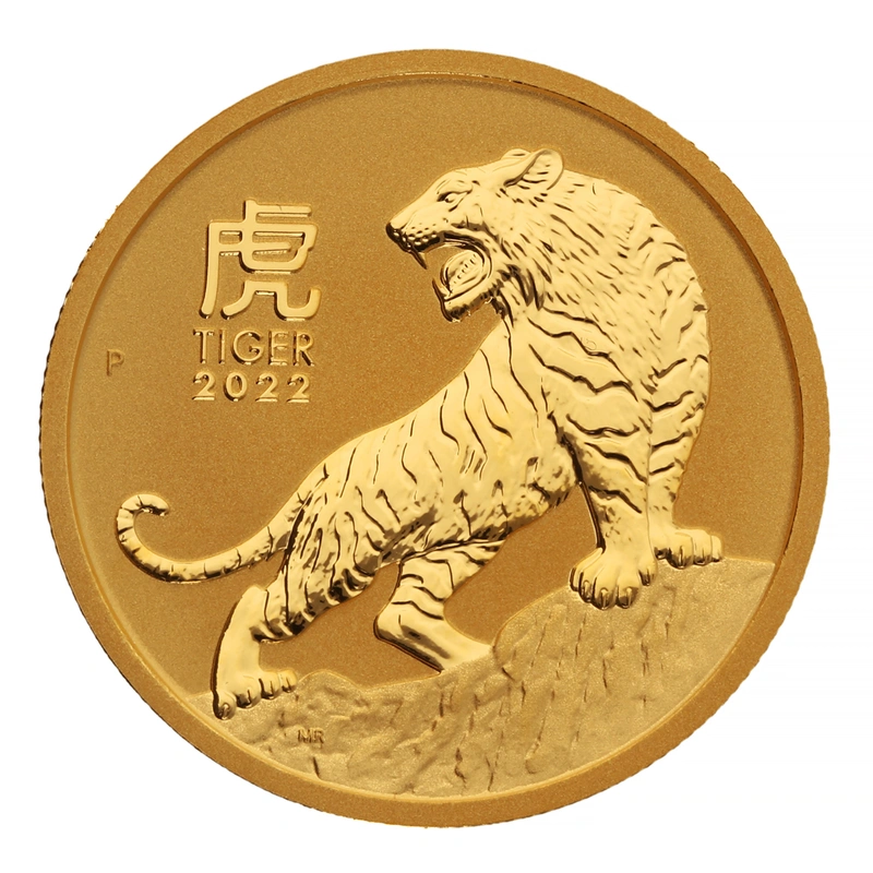 Moneda Oro 1/2 oz Perth Mint 2022 Año del Tigre