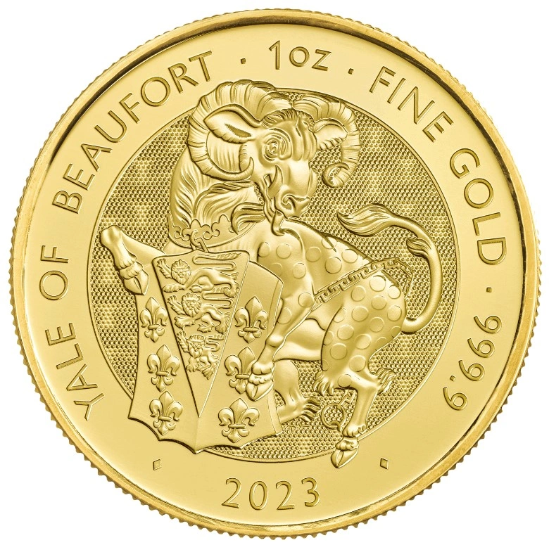 Moneda Bestias Tudor Eale de Beaufort de Oro de 1 oz 2023