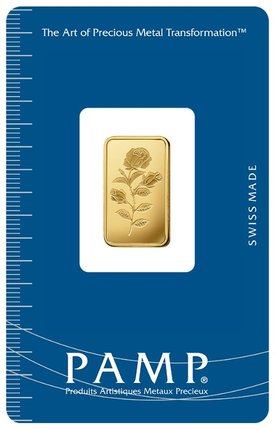 Lingote de Oro de 5 g PAMP Rosa