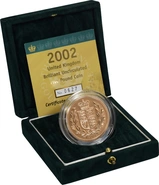 Moneda Soberano Quíntuplo de Oro 2002 en Caja Original - Flor de Cuño Sin Circular