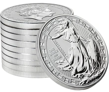 Moneda Britannia de Plata de 1 oz (Borde Oriental) 2019