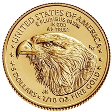 Moneda American Eagle de Oro de 1/10 oz 2022
