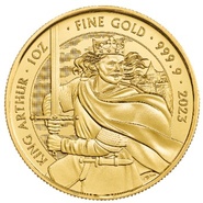 Moneda de 1oz de Oro Rey Arturo 2023 (Mitos & Leyendas)