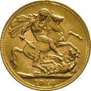 Moneda Soberano de Oro 1913 Jorge V (P)