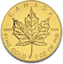 Maple Leaf Canadiense de 1 oz de Oro 2012