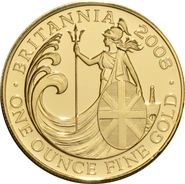 Moneda Britannia de Oro de 1 oz 2008