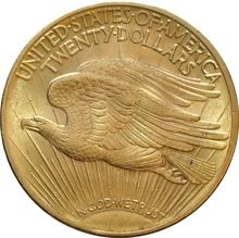 Moneda de Oro de $20 Águila Americana - Año aleatorio